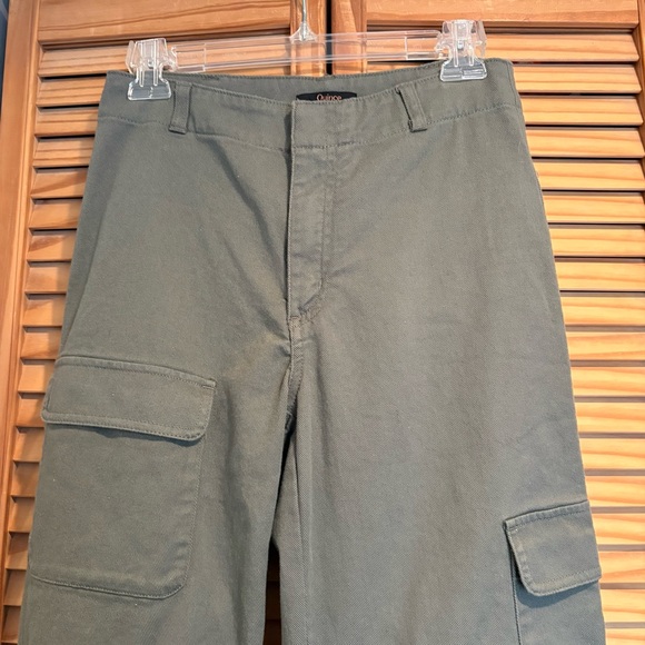 Quince Organic Stretch Cotton Twill Cargo Pants Size 2  Utility wide leg - Picture 3 of 10